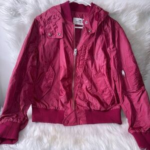 Coach Fuchsia Bomber Jacket
